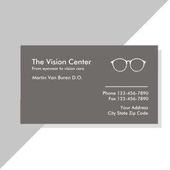 Optometrist And Vision Care Appointment Card