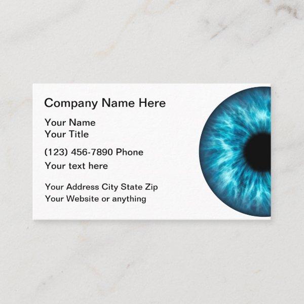 Optometrist Appointment Card For An Eye Doctor