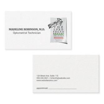 Optometrist | Glasses | Eye Chart Appointment Card