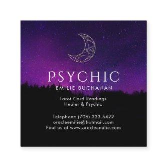 Oracle and Psychic Gold Moon Night Sky Square