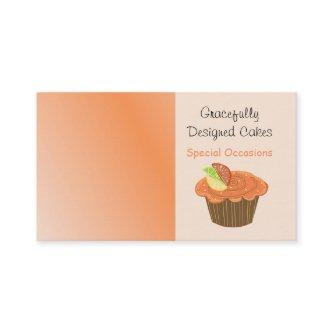 Orange and Brown Fruit Cupcake