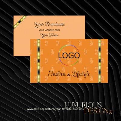 Orange and Peach Chic with Logo Patterned Letters