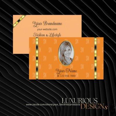 Orange and Peach with Photo Chic Patterned Letters