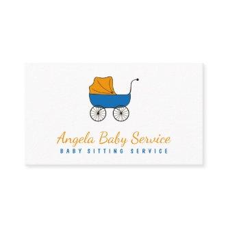 Orange Blue Stroller Baby sitter Daycare Nursery