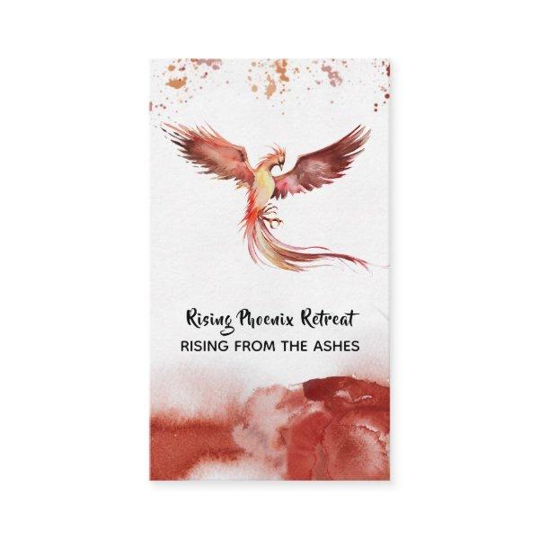 *~*  Orange Burgundy Red Feathers Phoenix Flame