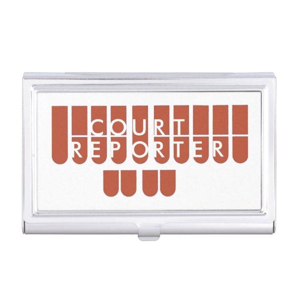 Orange colored court reporter  case