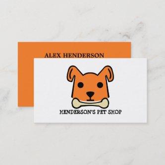Orange Dog with Bone, Pet Store & Groomers