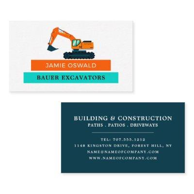 Orange Excavator, Builders