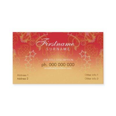 Orange Fantasy curlz Card