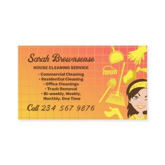 Orange Gradient Cleaning Service Janitorial