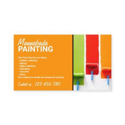 Orange House Interior Wall Painting Service Work