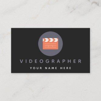Orange Movie Clapper Board Videographer Film Slate