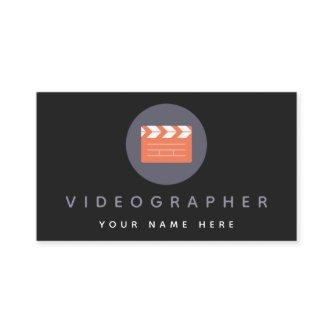 Orange Movie Clapper Board Videographer Film Slate