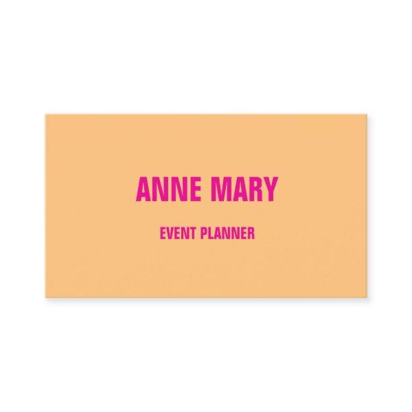 Orange Pink Colorful Bright Event Planner 2025