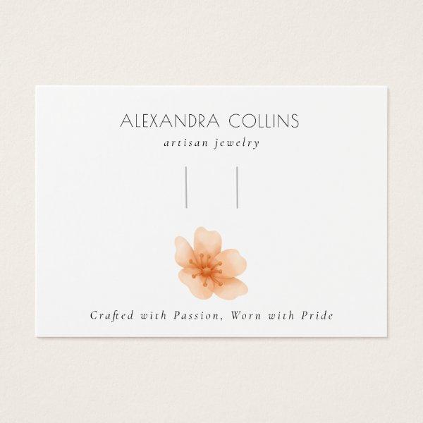 Orange Sakura Blossom Hairclip Barrette Display
