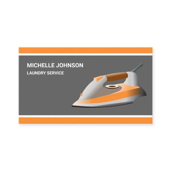 Orange Steam Iron Laundry Ironing Service