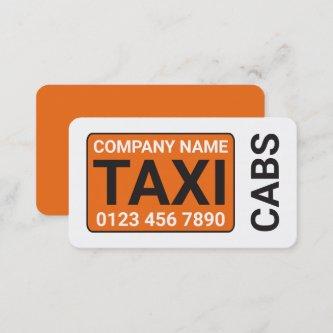 Orange Taxi Cab