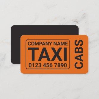 Orange Taxi Cab