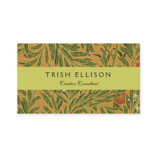 Orange Tree Vintage Wallpaper Pattern Art Nouveau