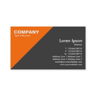 Orange Triangular Corner - Dark Gray