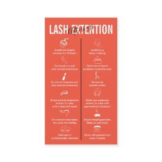 Orange White Icon Makeup Lash Extension Aftercare