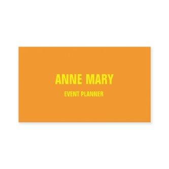 Orange Yellow Wedding Event Planner Colorful 2025