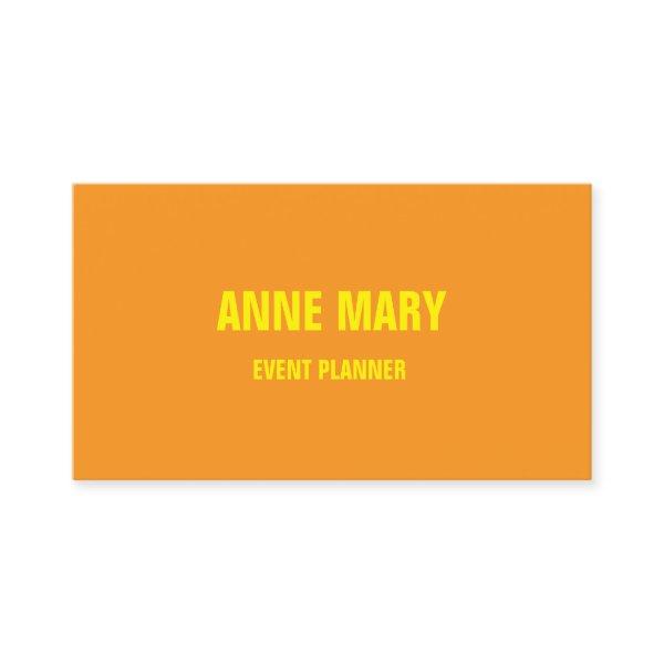 Orange Yellow Wedding Event Planner Colorful 2025