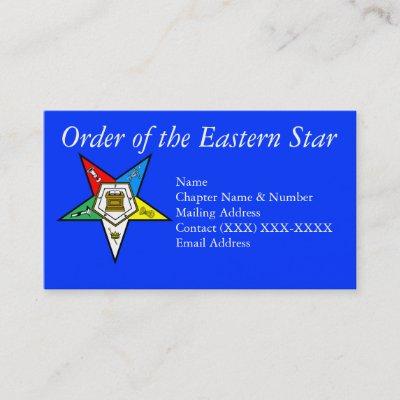 Order of the Eastern Star Blue