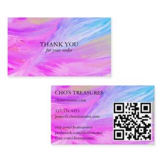 Order THANK YOU Minimalist Purple Blue Textured