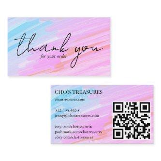 Order THANK YOU Pretty Minimalist Pastel Oil Paint
