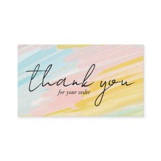 Order THANK YOU Pretty Minimalist Pastel Oil Paint