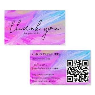 Order THANK YOU Pretty Minimalist Purple Blue