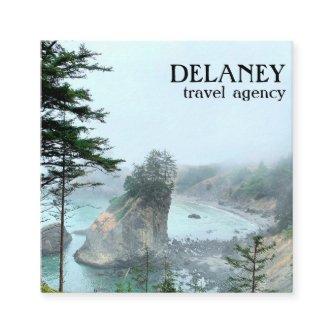 Oregon Coast Foggy Beach Nature Photo Travel Square