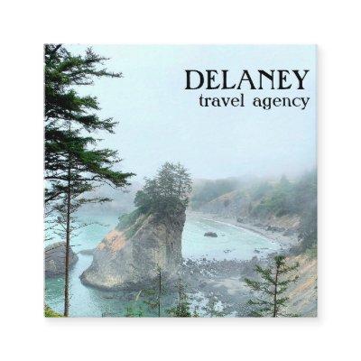 Oregon Coast Foggy Beach Nature Photo Travel Square