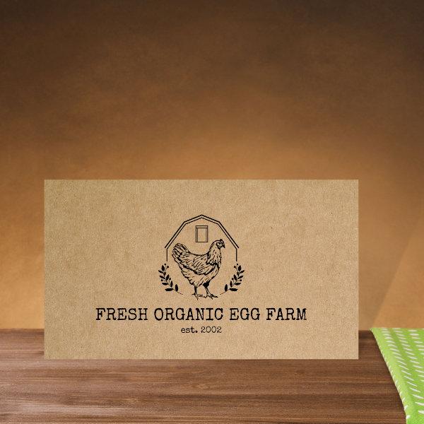 Organic Egg Farm Farmhouse Rustic Chicken