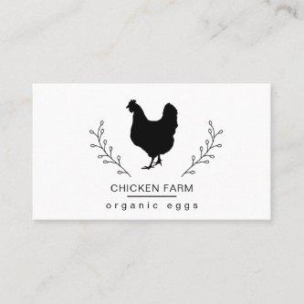 Organic Eggs Chicken Hen Farm Vintage Business Car