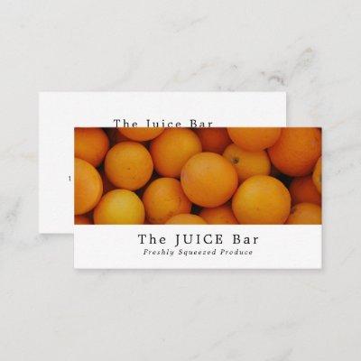 Organic Oranges, Juice Bar