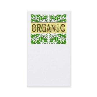 Organic Scrolling Leaves  Template