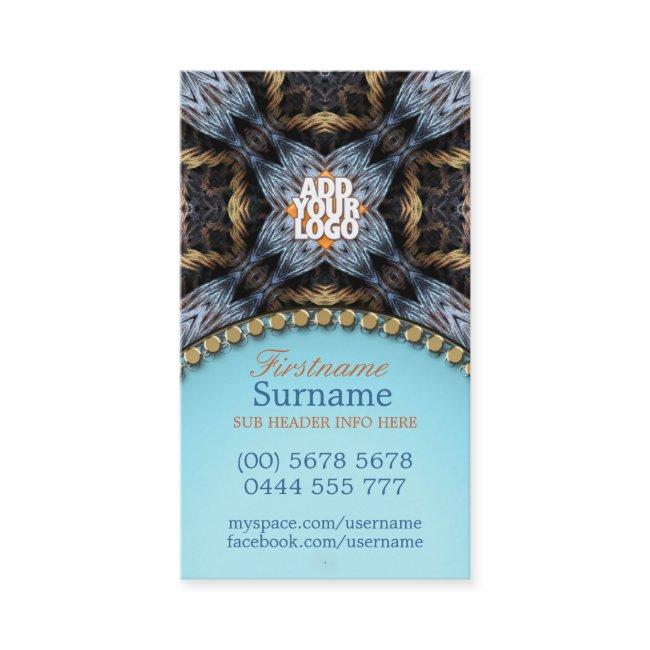 Organic Tapestry Gold Blue