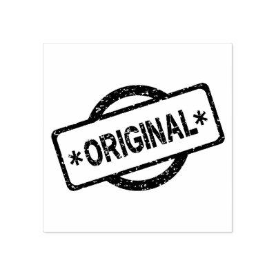 Original Logo Round Circle Brand Embossed Rubber Stamp