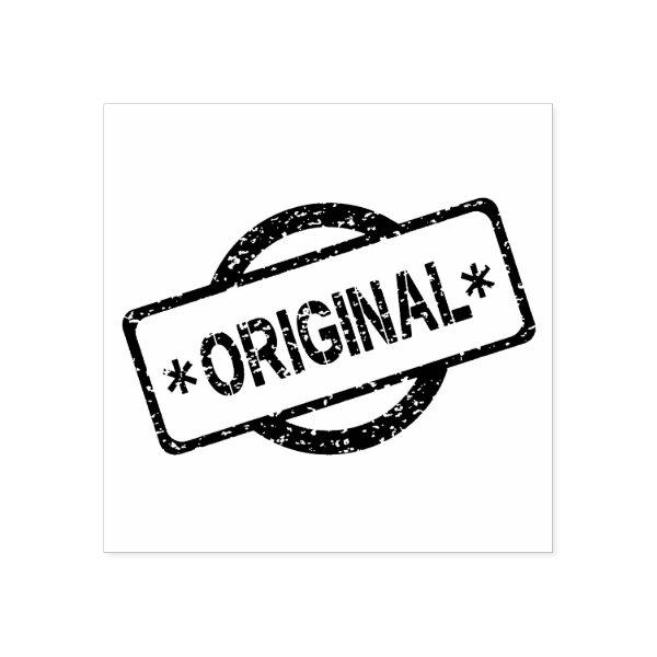 Original Logo Round Circle Brand Embossed Rubber Stamp