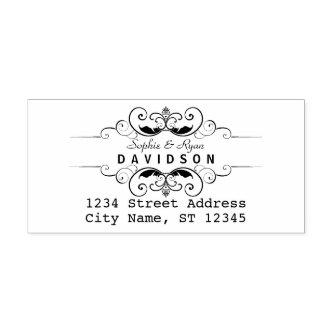 Ornamental Create Your Own Return Address Self-inking Stamp