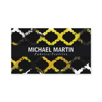 Ornate Pattern | Yellow Black Ink