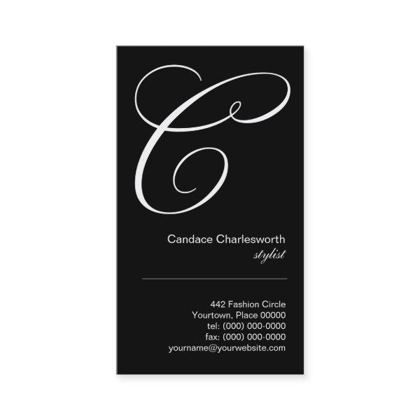 Ornate Script Monogram C