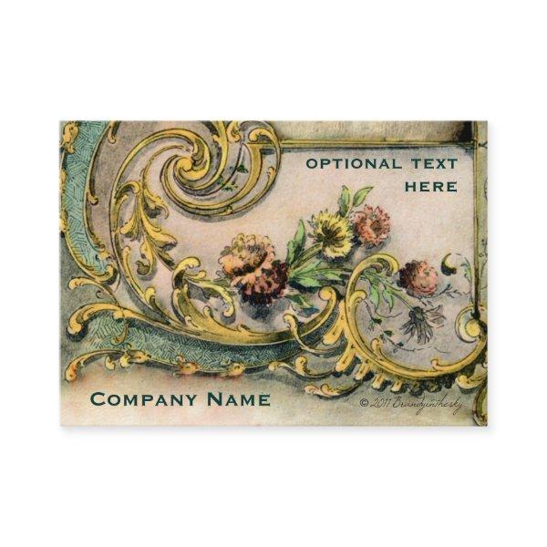 Ornate Victorian Flower & Scroll