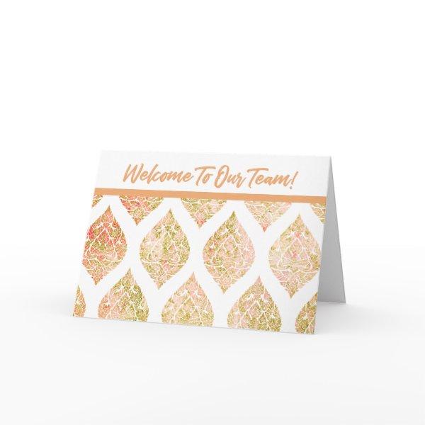 Ornate Welcome to the Team New Employee Card