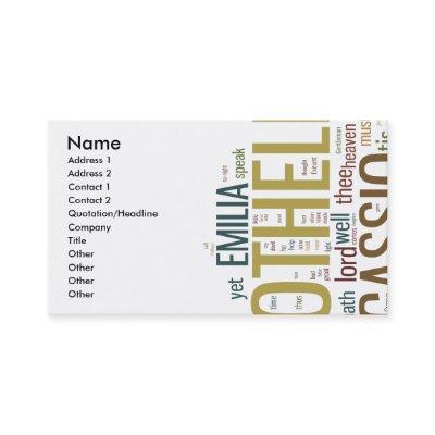 Othello Word Mosaic