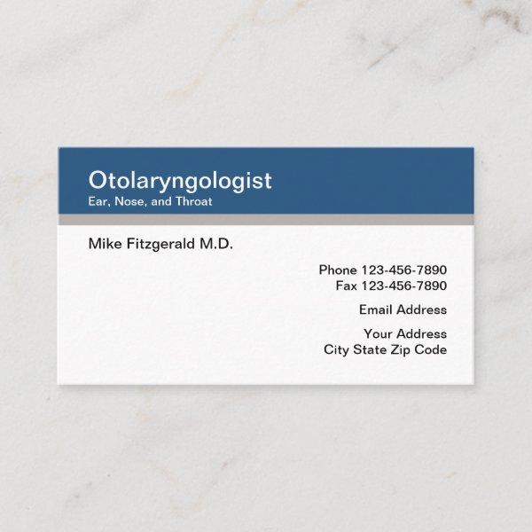 Otolaryngologist Ear Nose Throat Doctor