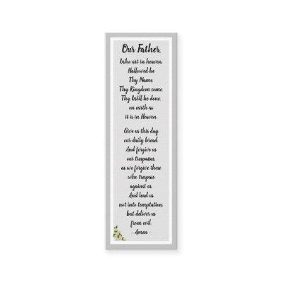 Our Father Prayer Matthew 6:9–13 Bookmark Card