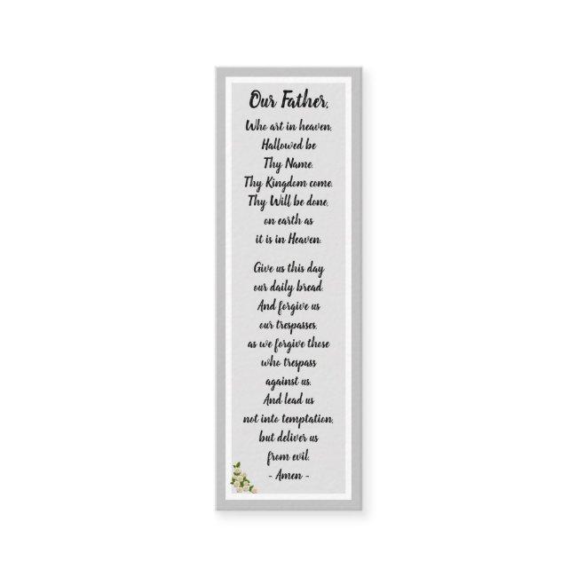 Our Father Prayer Matthew 6:9–13 Bookmark Card